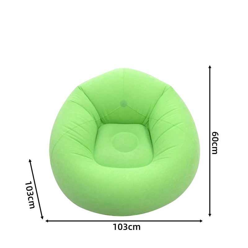 Inflatable Bean Bag Chairs Portable 9 Colors Blow up Chairs Lazy Sofa for Living Room Outdoor Camping Single Person