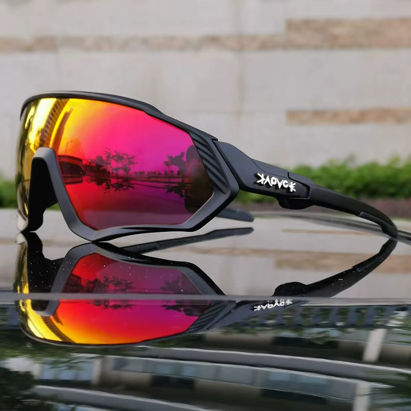 5 Lens Men Women 2025 Polarized UV400 Cycling Glasses Road Bike Sunglasses Running Riding Fishing Goggles Sport Bicycle Eyewear