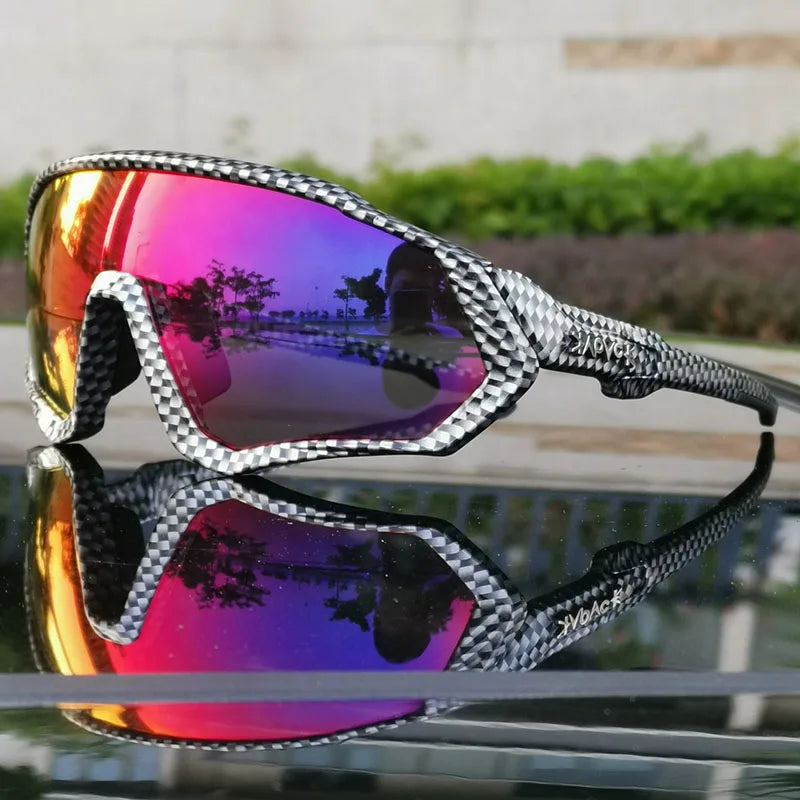 5 Lens Men Women 2025 Polarized UV400 Cycling Glasses Road Bike Sunglasses Running Riding Fishing Goggles Sport Bicycle Eyewear
