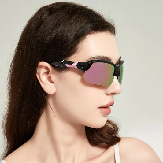 Fashion Vintage Half Frame Fishing Cycling Sports Sunglasses Men Women Running Mountainering Sport Man Sun Glasses Eyewear
