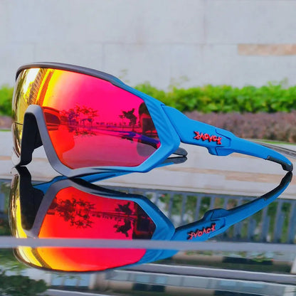 5 Lens Men Women 2025 Polarized UV400 Cycling Glasses Road Bike Sunglasses Running Riding Fishing Goggles Sport Bicycle Eyewear