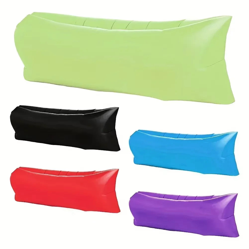 Outdoor Lazy Inflatable Sofa for Nap, Beach Chair, Portable Airmattress for Picnic, Camping Inflatable Mattress, Air Bed for Mus
