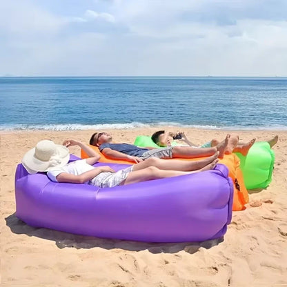 Outdoor Lazy Inflatable Sofa for Nap, Beach Chair, Portable Airmattress for Picnic, Camping Inflatable Mattress, Air Bed for Mus