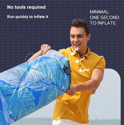 Inflatable Sofa Bed to Sleep Double Mattress Ultralight Weight Seats Air Self Haiking Trips Bed Camping Supplies Widesea Pillow
