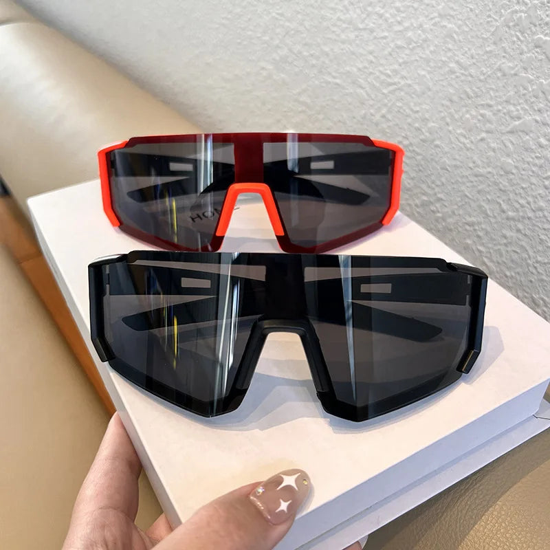 Hiking 2Pcs Cycling anti Light Glasses Men Women UV400 Sandproof Eye Protector Shades Outdoor Sports Goggle anti Radiation Lens