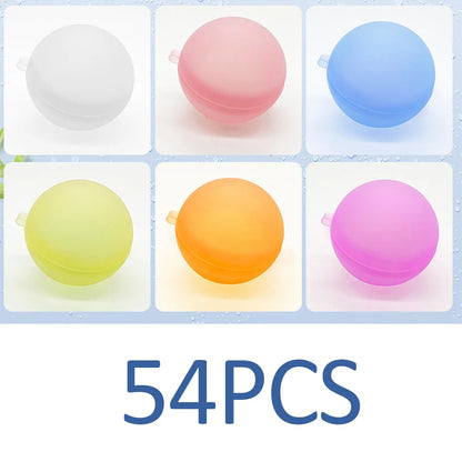 New Reusable Water Balloons Refillable Water Balloon Quick Fill Self Sealing Water Bomb Splash Balls for Kids Swimming Pool