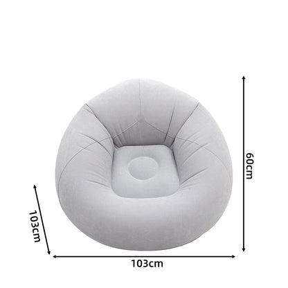 Inflatable Bean Bag Chairs Portable 9 Colors Blow up Chairs Lazy Sofa for Living Room Outdoor Camping Single Person