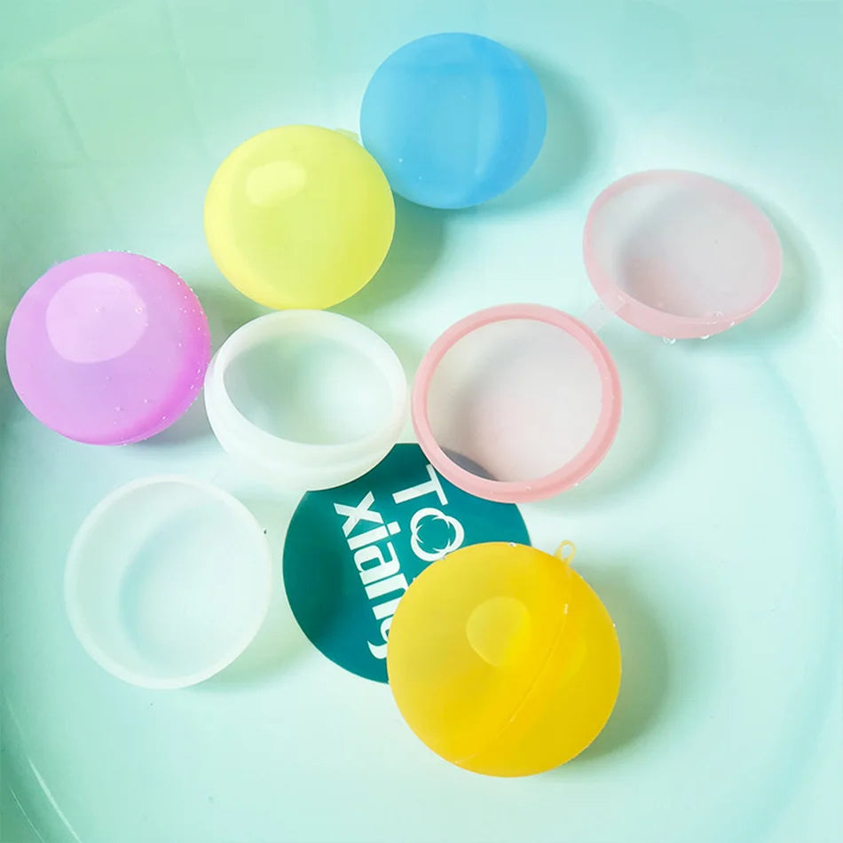 New Reusable Water Balloons Refillable Water Balloon Quick Fill Self Sealing Water Bomb Splash Balls for Kids Swimming Pool
