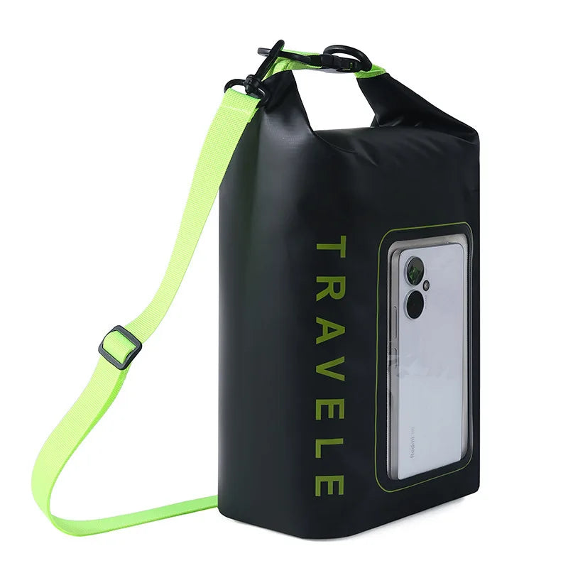 Waterproof Phone Pouch, Outdoor Crossbody Bag, Moistureproof Dry Bag for Beach, Camping, Swimming and Outdoor Use