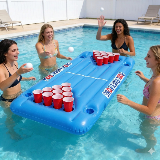 Colchoneta Inflable Flotante con Portavasos – El Imprescindible Viral del Verano para Piscina y Playa