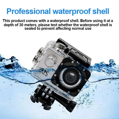 Ultra HD 4K Action Camera 1080P/30FPS 2.0 Inch Screen Wifi Remote Control Mini Cameras Waterproof DV Helmet Go Sport Camera Pro