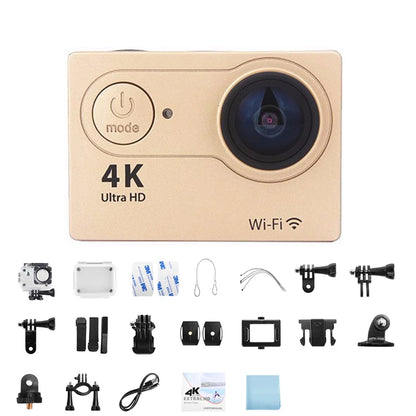 Ultra HD 4K Action Camera 1080P/30FPS 2.0 Inch Screen Wifi Remote Control Mini Cameras Waterproof DV Helmet Go Sport Camera Pro