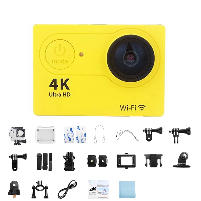 Ultra HD 4K Action Camera 1080P/30FPS 2.0 Inch Screen Wifi Remote Control Mini Cameras Waterproof DV Helmet Go Sport Camera Pro