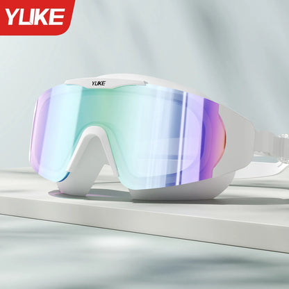 Premium anti Fog Swim Goggles Large Frame HD Waterproof Mirror Coated for Adults Men Women 2025