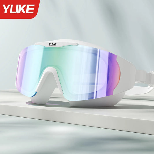 Premium anti Fog Swim Goggles Large Frame HD Waterproof Mirror Coated for Adults Men Women 2025