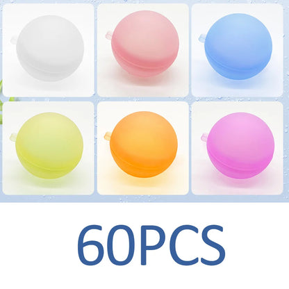 New Reusable Water Balloons Refillable Water Balloon Quick Fill Self Sealing Water Bomb Splash Balls for Kids Swimming Pool