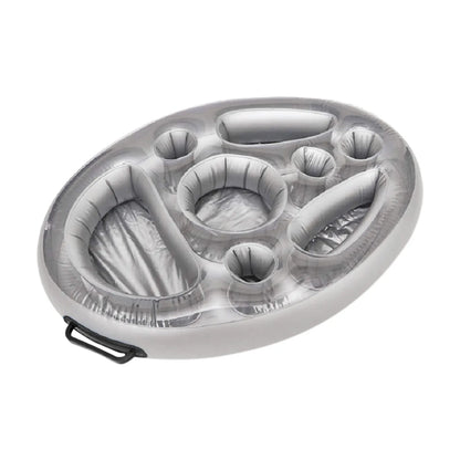 Summer Party Bucket Cup Holder Iatable Pool Float Beer Drink Cooler Table Bar Tray Portable Beach Swimming Ring Accessories