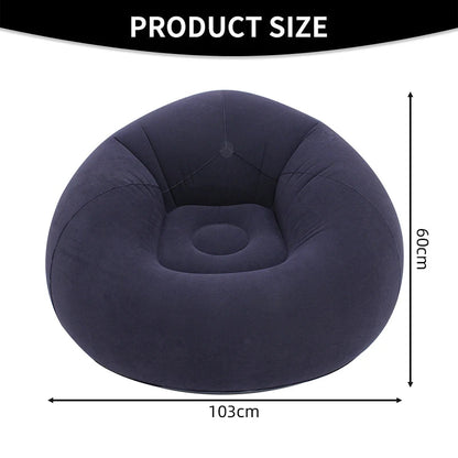 Inflatable Bean Bag Chairs Portable 9 Colors Blow up Chairs Lazy Sofa for Living Room Outdoor Camping Single Person