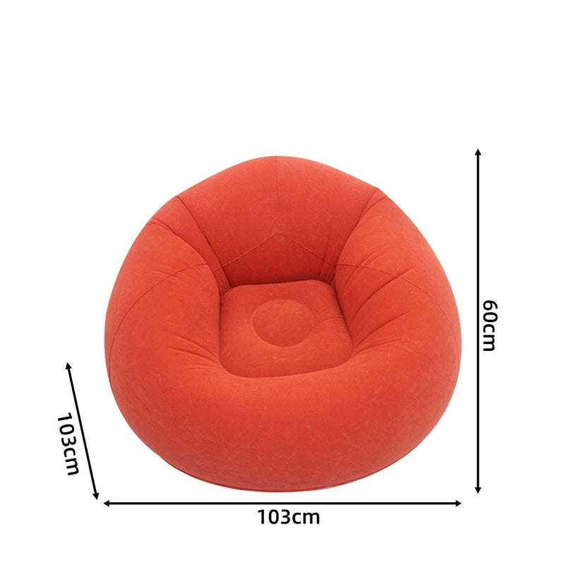Inflatable Bean Bag Chairs Portable 9 Colors Blow up Chairs Lazy Sofa for Living Room Outdoor Camping Single Person