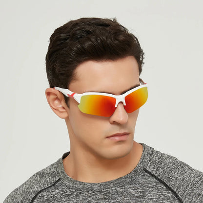 Fashion Vintage Half Frame Fishing Cycling Sports Sunglasses Men Women Running Mountainering Sport Man Sun Glasses Eyewear