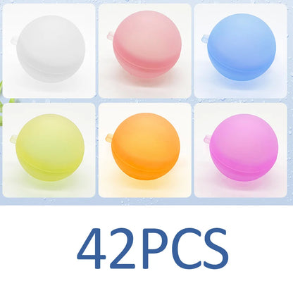 New Reusable Water Balloons Refillable Water Balloon Quick Fill Self Sealing Water Bomb Splash Balls for Kids Swimming Pool