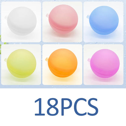 New Reusable Water Balloons Refillable Water Balloon Quick Fill Self Sealing Water Bomb Splash Balls for Kids Swimming Pool