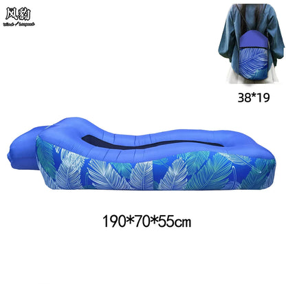 Inflatable Sofa Bed to Sleep Double Mattress Ultralight Weight Seats Air Self Haiking Trips Bed Camping Supplies Widesea Pillow