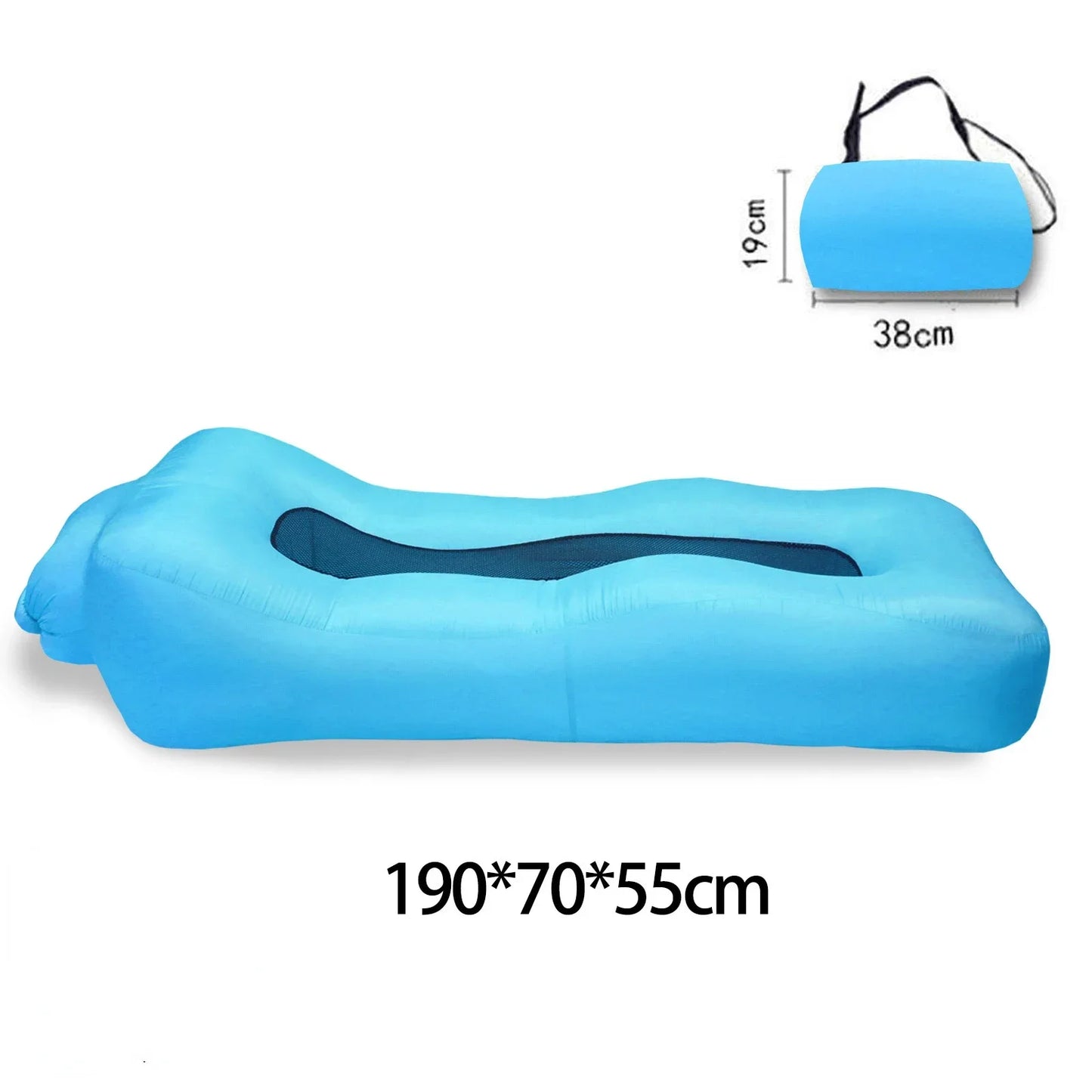 Inflatable Sofa Bed to Sleep Double Mattress Ultralight Weight Seats Air Self Haiking Trips Bed Camping Supplies Widesea Pillow