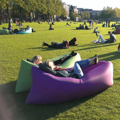 Factory Wholesale Portable Foldable Reclining Beach Mattress Bed Sleep Outdoor Inflatable Sofa