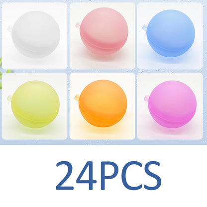 New Reusable Water Balloons Refillable Water Balloon Quick Fill Self Sealing Water Bomb Splash Balls for Kids Swimming Pool