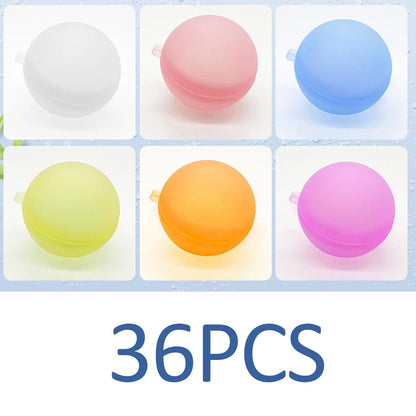 New Reusable Water Balloons Refillable Water Balloon Quick Fill Self Sealing Water Bomb Splash Balls for Kids Swimming Pool